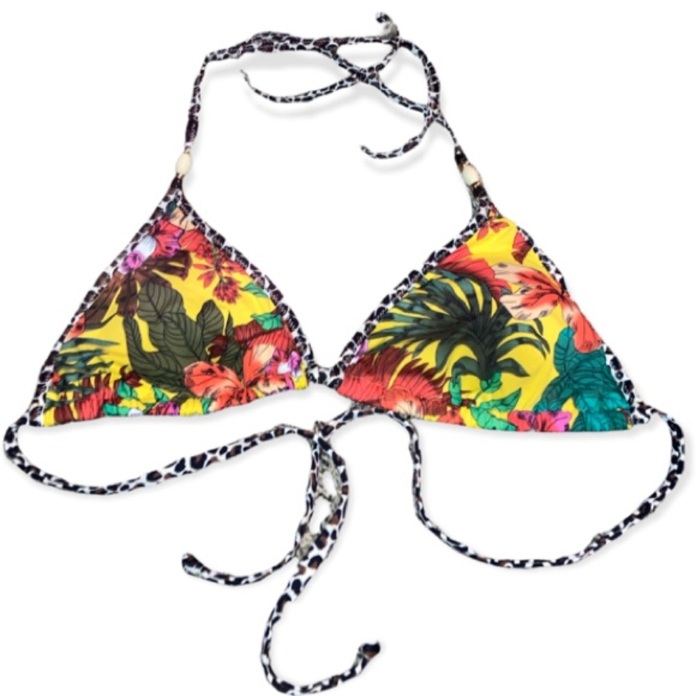 Lascana tropical triangle bikini top size 36 A/B